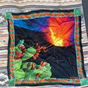 Custom Italian silk scarf